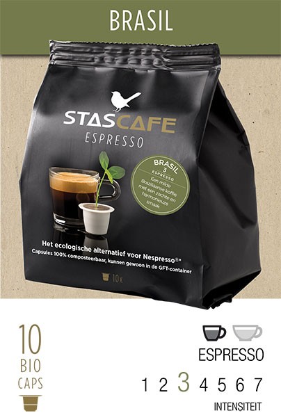 Brasil - 10 koffiecups voor Nespresso®